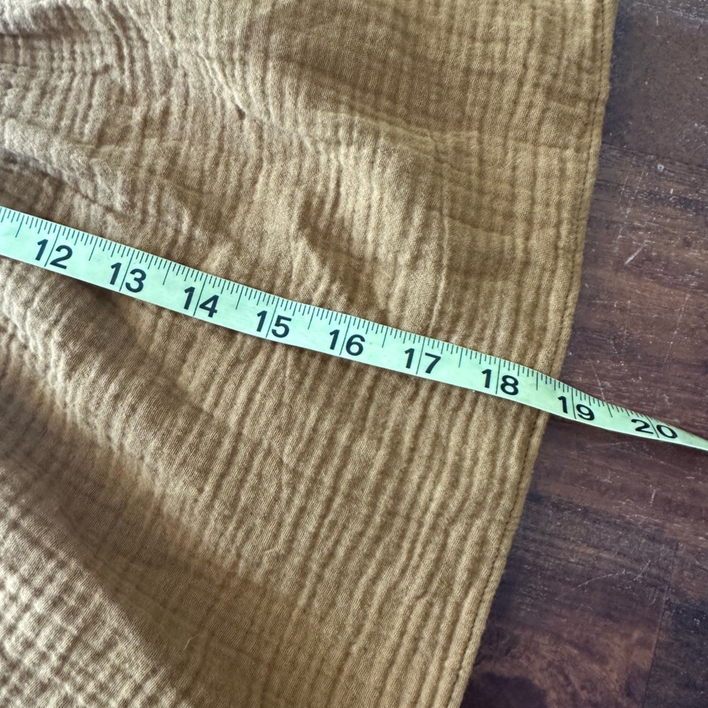 Madewell Double-Gauze Smocked Mini Skirt Antique gold ladies‎ Small - Picture 5 of 10